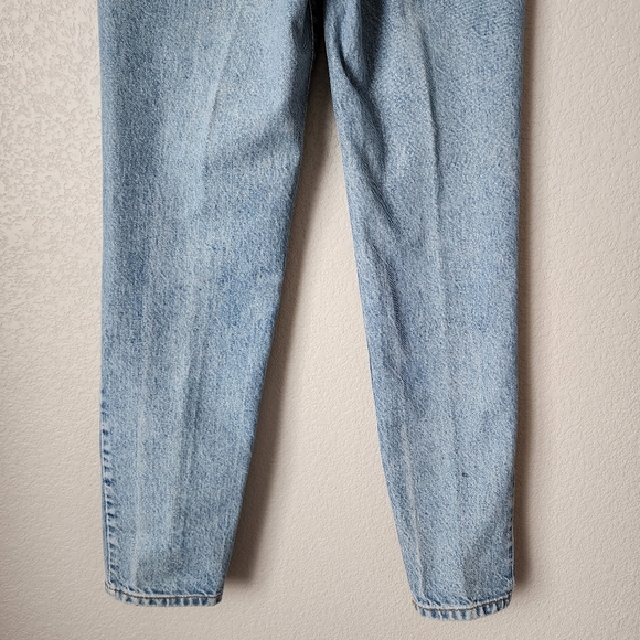 OUTLAW DENIM x VINTAGE High rise straight leg light wash rocker denim heart - Picture 7 of 7